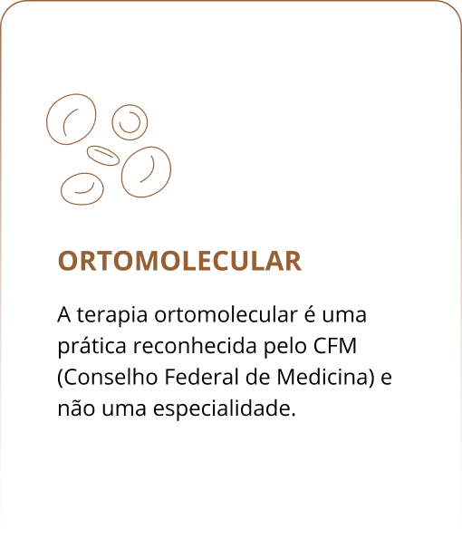 A picture of a text that says ortomolecular a terapia ortomolecular é uma prática reconhecida pelo cfm